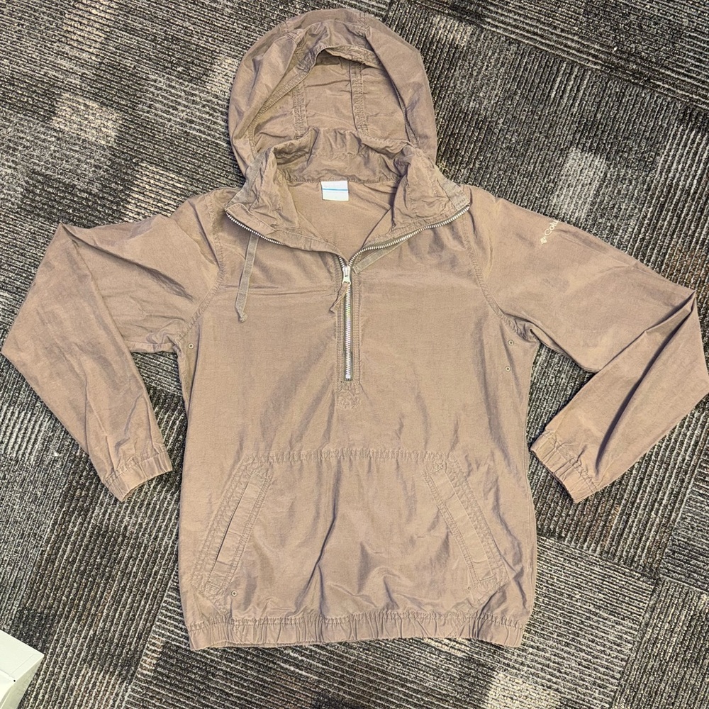 Columbia Light Brown 1/4 Zip Jacket Small